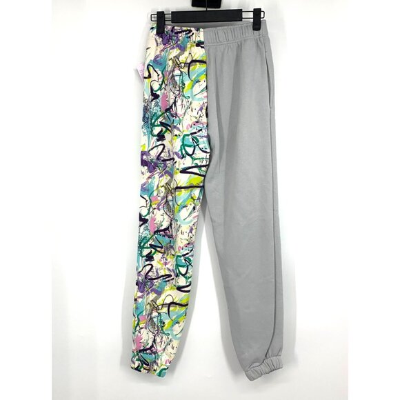 Wild Fable Joggers Sweatpants Graffiti High Rise Gray Fleece NWT - Picture 7 of 10